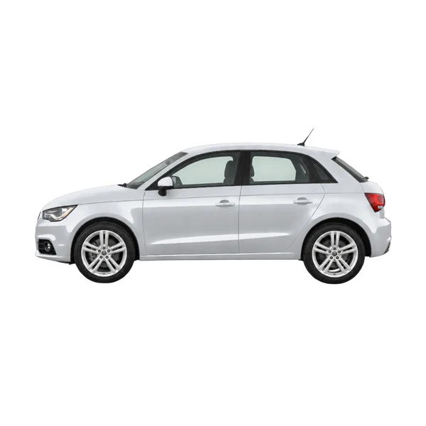 Audi A1 Sportback 2012 prata, vista lateral (voltada para a esquerda)