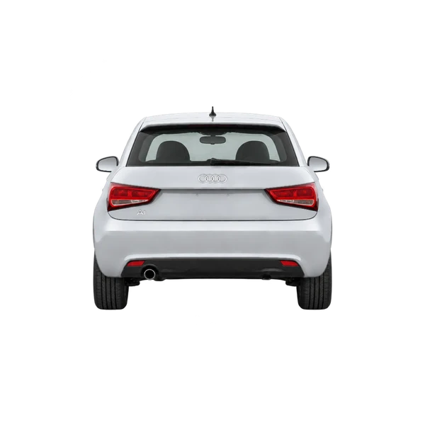 Audi A1 2010 باللون فضي، منظر من الخلف