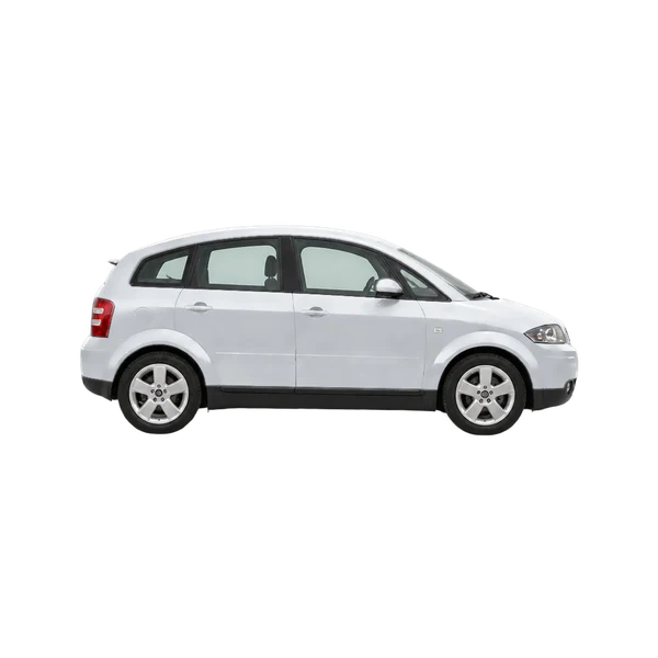 Audi A2 2000 argent, vue profil (tourné vers la droite)