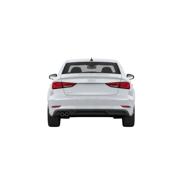Audi A3 Limousine 2020 باللون فضي، منظر من الخلف