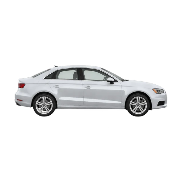 Audi A3 Sedan 2016 prata, vista lateral (voltada para a direita)