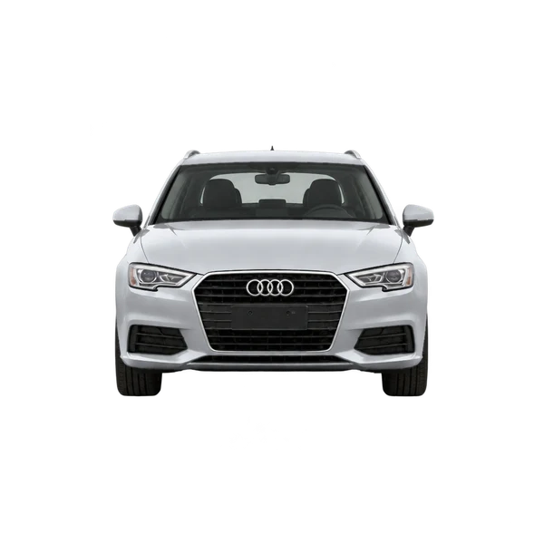 Audi A3 Sportback 2015 en plateado, vista frontal