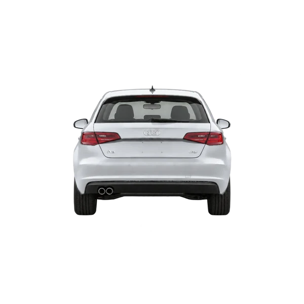 Audi A3 Sportback 2015 en plateado, vista trasera