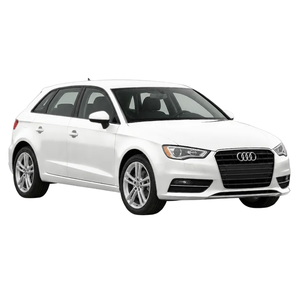 Audi A3 2014 blanc, vue trois-quarts avant (orienté vers la gauche)