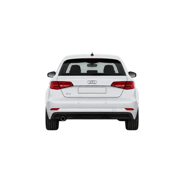 Audi A3 2014 blanc, vue arrière