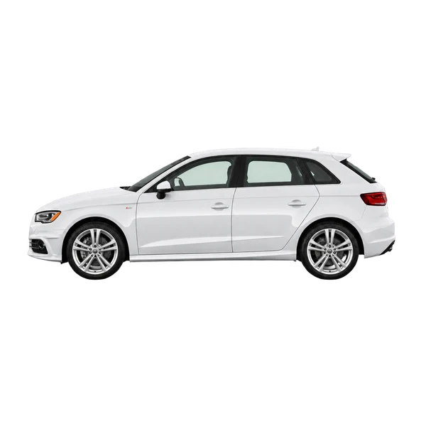 Audi A3 2014 blanc, vue côté (vers la gauche)