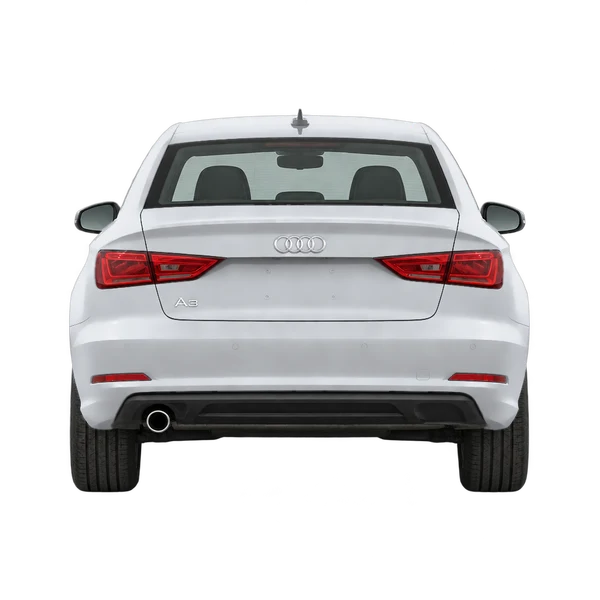 Audi A3 2016 باللون فضي، منظر من الخلف