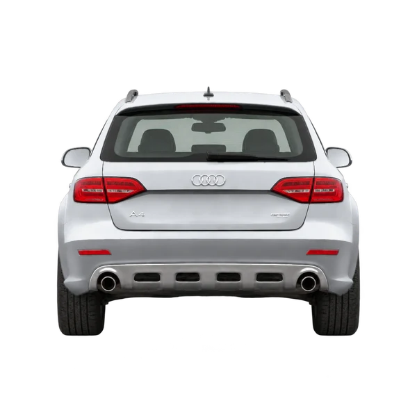 Audi A4 allroad 2016 en plateado, vista trasera