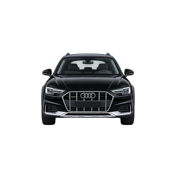 2024 Audi A4 allroad in schwarz, Ansicht: Front