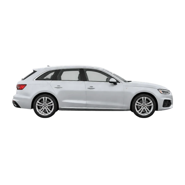 Audi A4 Avant 2022 prata, vista lateral (voltada para a direita)