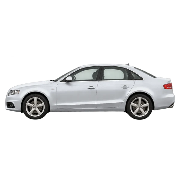 Audi A4 2011 argent, vue côté (vers la gauche)