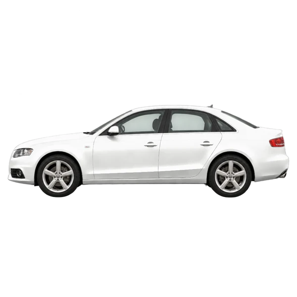 ホワイトの2015 Audi A4（側面（左向き）ビュー）