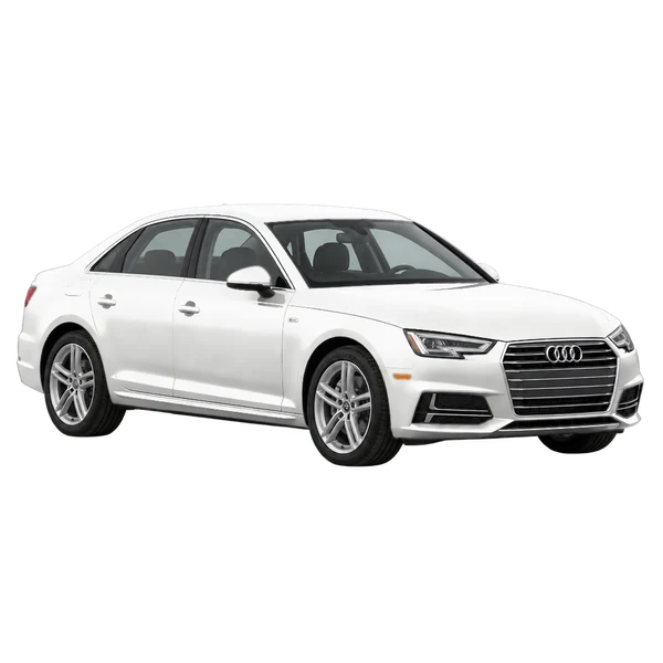 2019 Audi A4 in weiß, Ansicht: Dreiviertelansicht vorne (nach links gerichtet)
