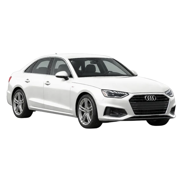 Audi A4 2020 blanc, vue trois-quarts avant (orienté vers la gauche)