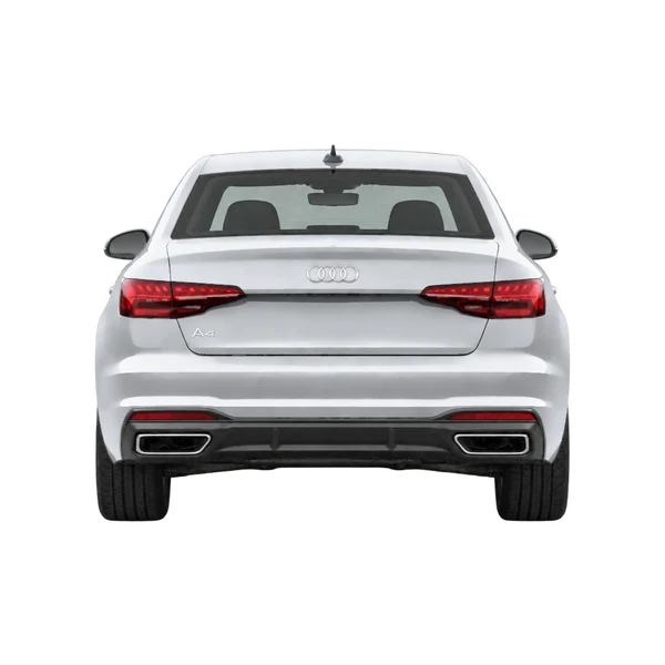Audi A4 2021 en plateado, vista trasera
