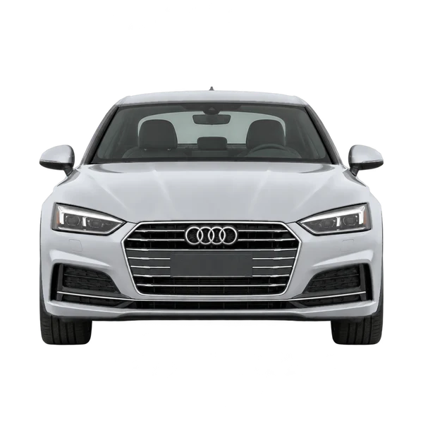 Audi A5 Sportback 2017 باللون فضي، منظر أمامي