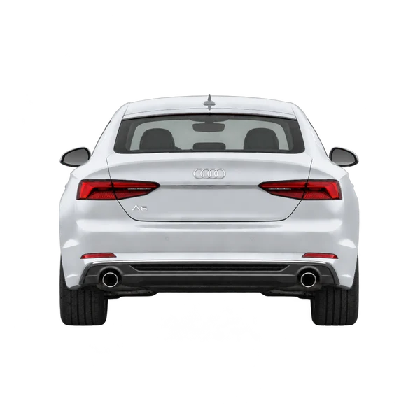 Audi A5 Sportback 2017 باللون فضي، منظر من الخلف