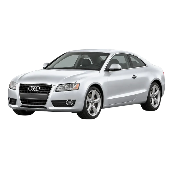 2009 AUDI A5 — Front three-quarter (facing left), silver
