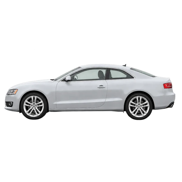 Audi A5 2012 prata, vista lateral (voltada para a esquerda)