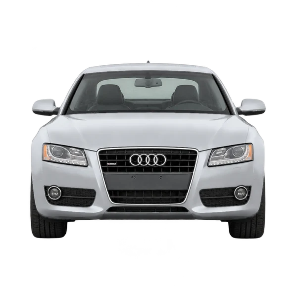 Audi A5 2014 باللون فضي، منظر أمامي