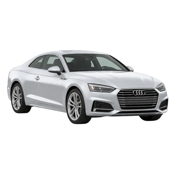 Audi A5 2017 argent, vue trois-quarts avant (orienté vers la gauche)