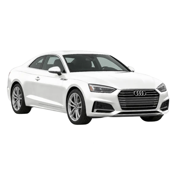 Audi A5 2017 blanc, vue trois-quarts avant (orienté vers la gauche)