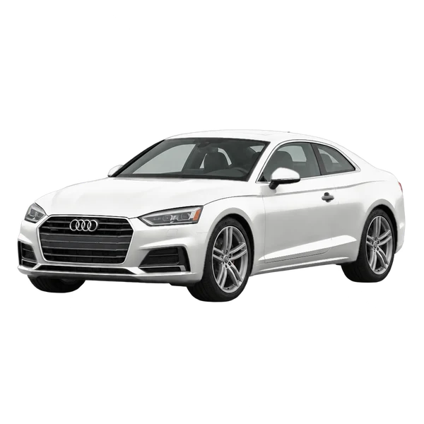 2019 Audi A5 in weiß, Ansicht: Dreiviertelansicht vorne (nach links gerichtet)