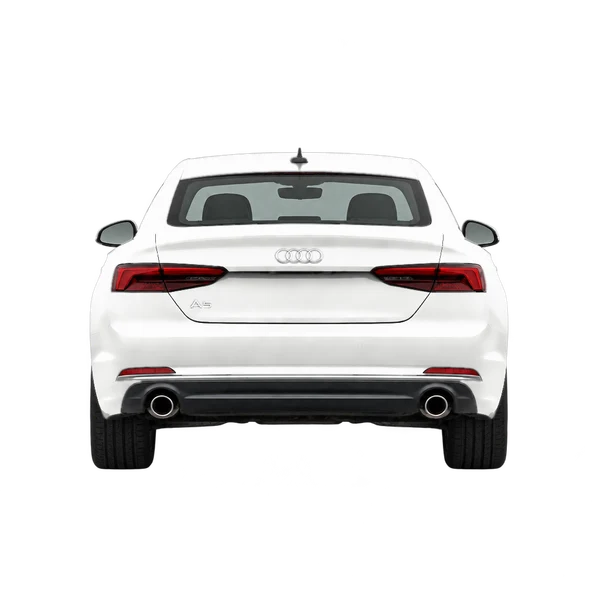 2019 Audi A5 in weiß, Ansicht: Heck