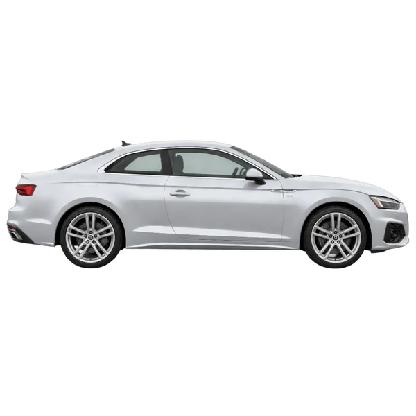Audi A5 2022 prata, vista lateral (voltada para a direita)