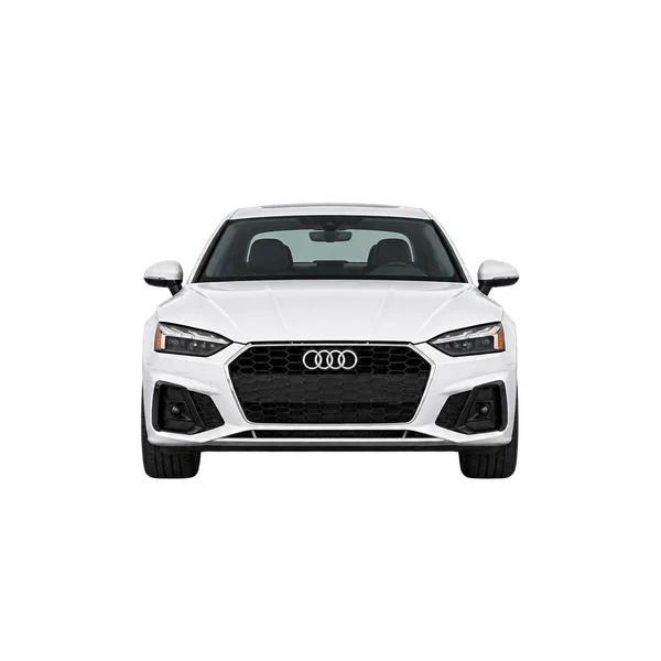 Audi A5 2023 en blanco, vista frontal