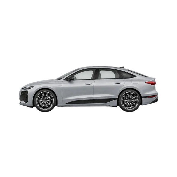 Audi A6 e-tron 2025 prata, vista lateral (voltada para a esquerda)