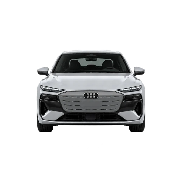 Audi A6 e-tron 2027 prata, vista frente