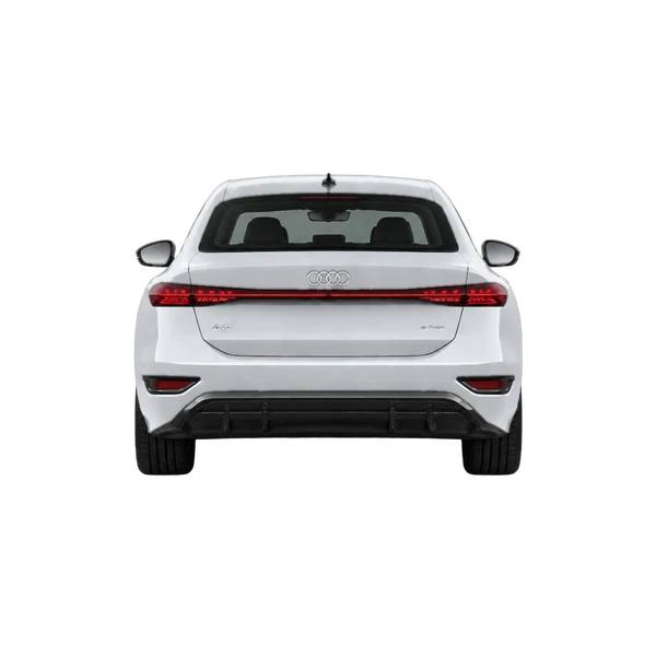 Audi A6 e-tron 2027 prata, vista traseira