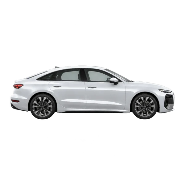 Audi A6 e-tron 2027 prata, vista lateral (voltada para a direita)