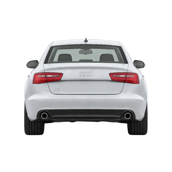 シルバーの2018 Audi A6（リアビュー）