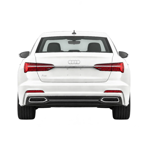 Audi A6 2020 blanc, vue arrière