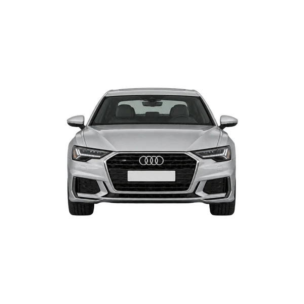 シルバーの2025 Audi A6(正面ビュー)