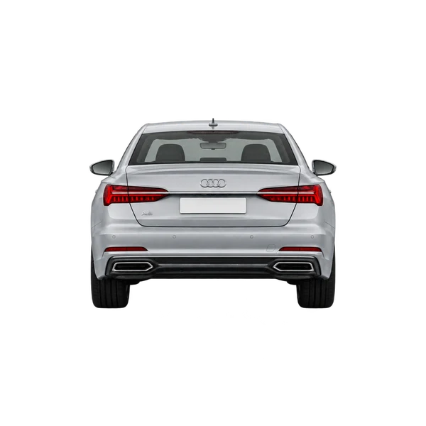 シルバーの2025 Audi A6(リアビュー)