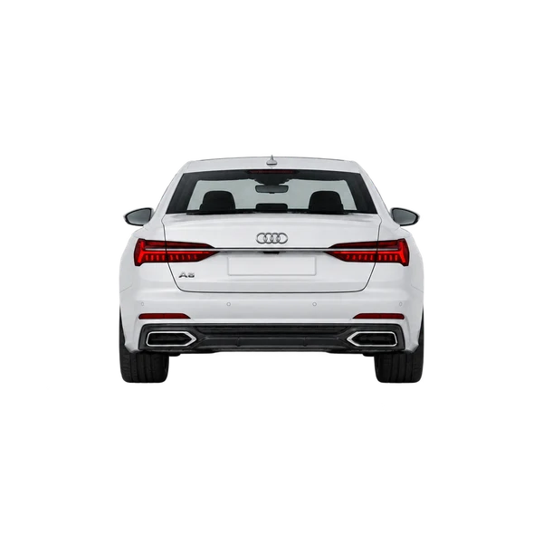 white 2025 Audi A6 rear view