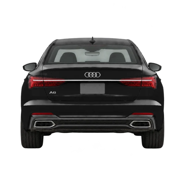 Audi A6 2026 noir, vue arrière