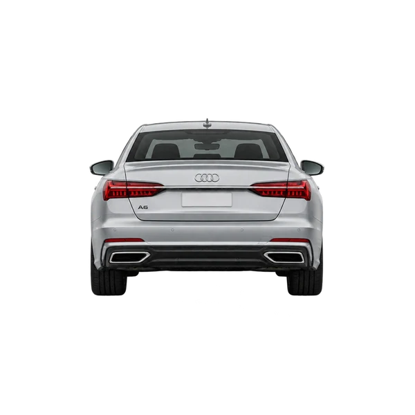 Audi A6 2026 argent, vue arrière