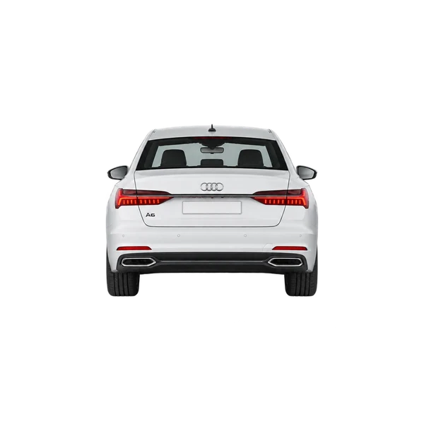 white 2026 Audi A6 rear view
