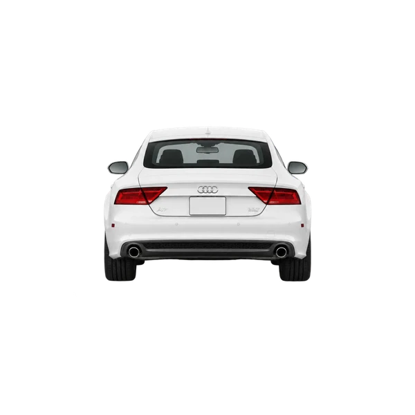 Audi A7 2011 blanc, vue arrière