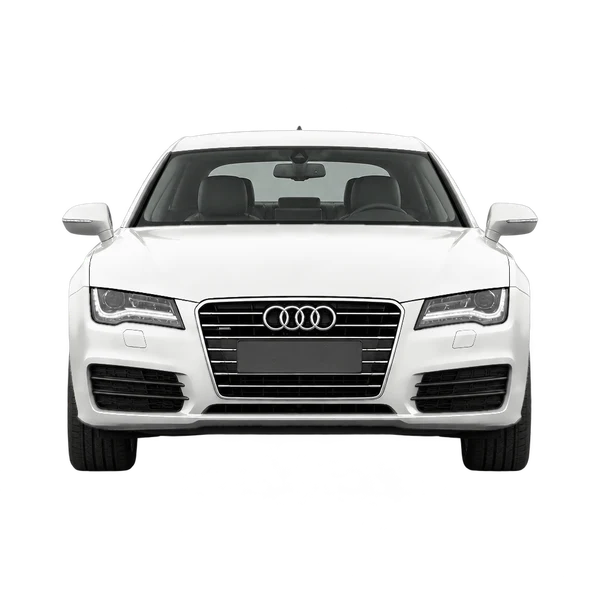 Audi A7 2012 blanc, vue avant