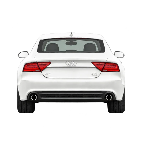 Audi A7 2018 blanc, vue arrière