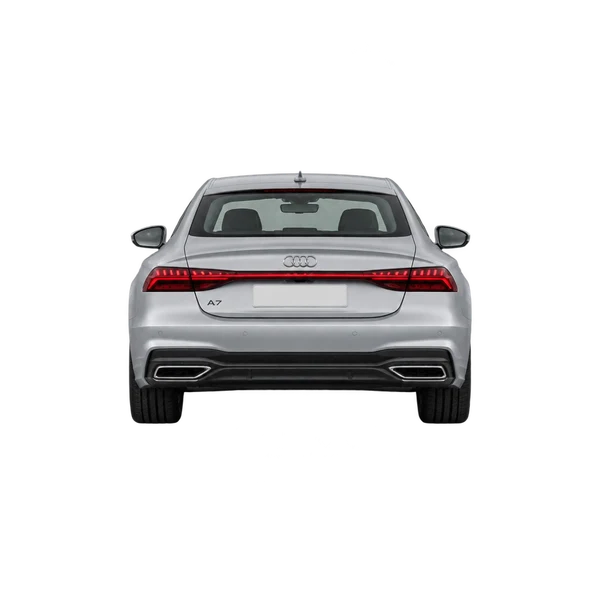 Audi A7 2026 argent, vue arrière