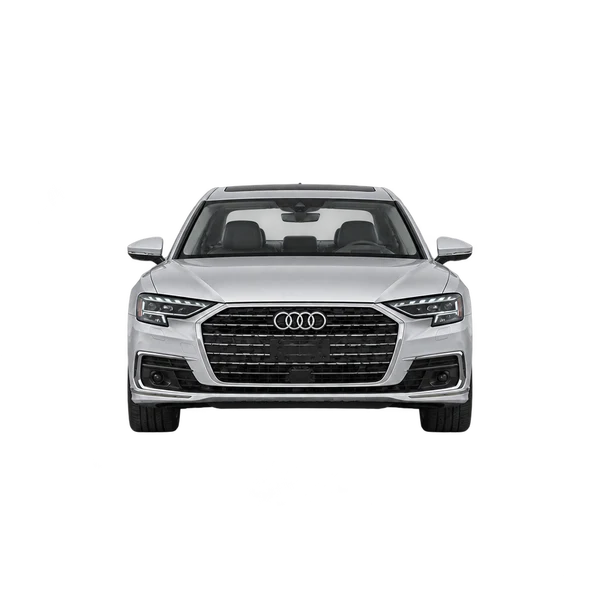 2024 Audi A8 L in Silber, Ansicht: Front