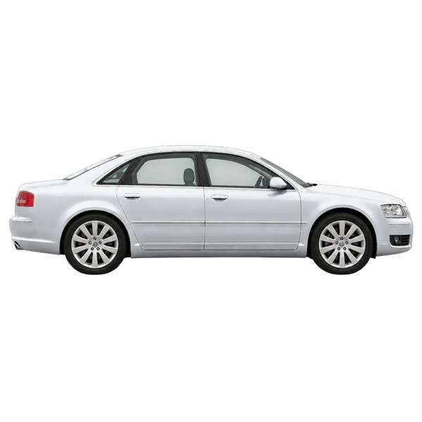 2006 Audi A8 in Silber, Ansicht: Seite (nach rechts gewandt)