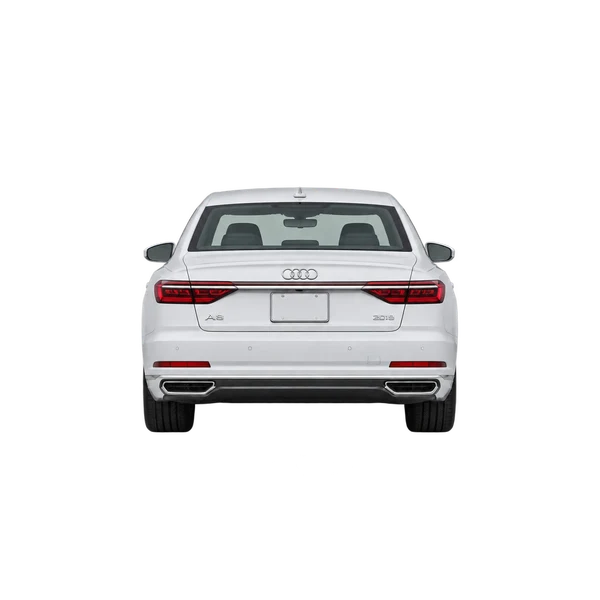 Audi A8 2019 blanc, vue arrière