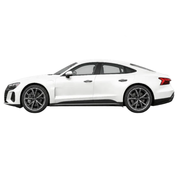 2022 Audi e-tron GT in weiß, Ansicht: Seite (nach links gerichtet)